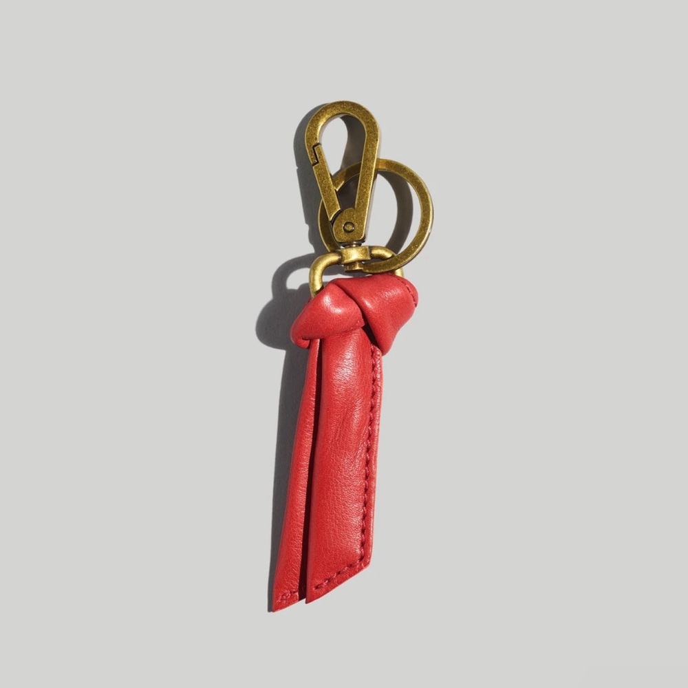 NWT Madewell The Sydney Key Fob • Scarlet • Leather